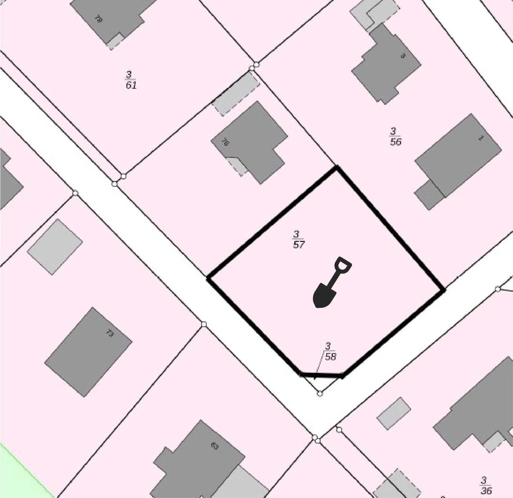 Bild vom Flurplan des Grundstücks